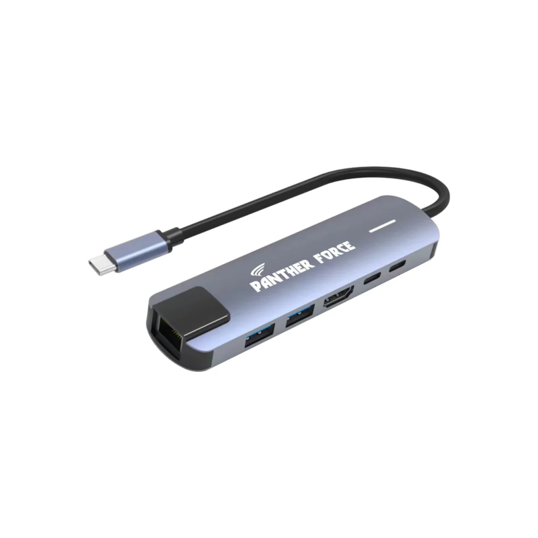 PF133_1920x 6-in-1 Hub Multi Functional Adapter Versatile Connectivity - Image 1