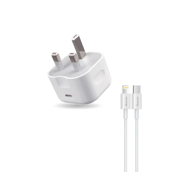 20W Fast Charger + Type-C to Lightning Cable Combo
