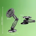 Magnetic Mobile Holder for Car with Metal Ring - Image 4